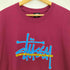 ステューシー Stussy メキシコ製 コットン ワールドツアー フロントロゴプリント クルーネックTシャツ メンズ import:M